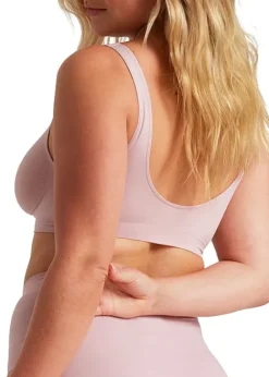 Best Ambra Bare Essentials Soft Tones Recycled Nylon Shaper Bra Lilac Taupe