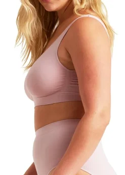 Best Ambra Bare Essentials Soft Tones Recycled Nylon Shaper Bra Lilac Taupe