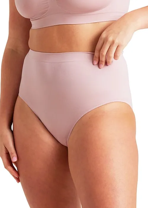 Sale Ambra Bare Essentials Soft Tones Recycled Nylon Full Brief Lilac Taupe