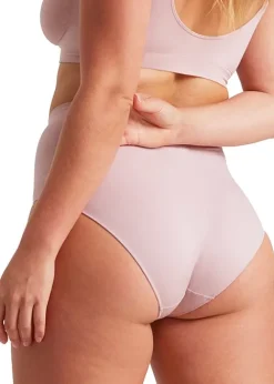Sale Ambra Bare Essentials Soft Tones Recycled Nylon Full Brief Lilac Taupe