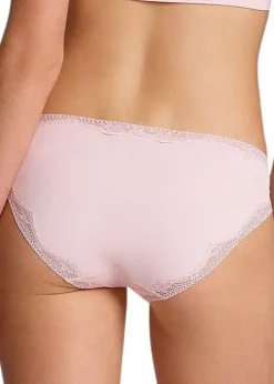 Shop Ambra Bondi Bare Lace Coloured Bikini Brief Blush Pink