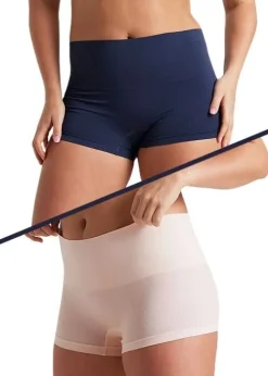 Sale Ambra Seamless Smoothies Colourful Shortie 2 Pair Pack