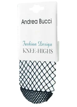 Clearance Andrea Bucci Fishnet Knee Highs Red