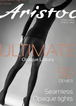 Outlet Aristoc Ultimate 50 Denier Seamless Opaque Tights Black
