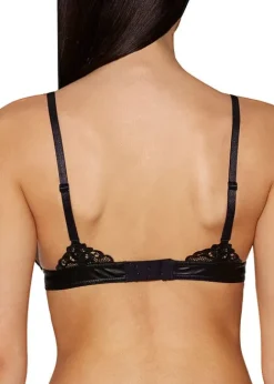 New Aubade Cuir De Rose Triangle Bra Laque