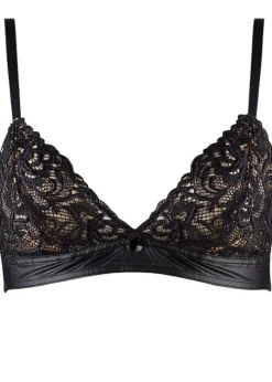 New Aubade Cuir De Rose Triangle Bra Laque