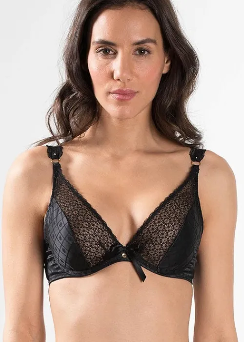 Best Sale Aubade Femme Plunging Triangle Bra Black