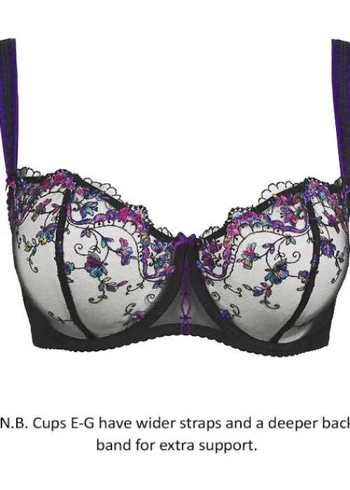 Store Aubade Femme Romantique Half Cup Bra Noir Venus