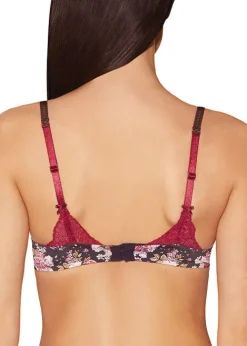 Store Aubade Fleurs De Plaisir Half Cup Bra Fleurs Ebene