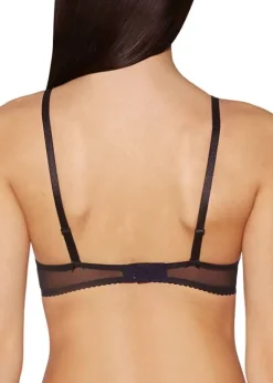 Hot Aubade Passion Nocturne Triangle Plunge Bra Natural Black