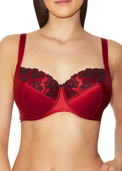 Store Aubade Precieux Amour Comfort Full Cup Bra Rouge Black