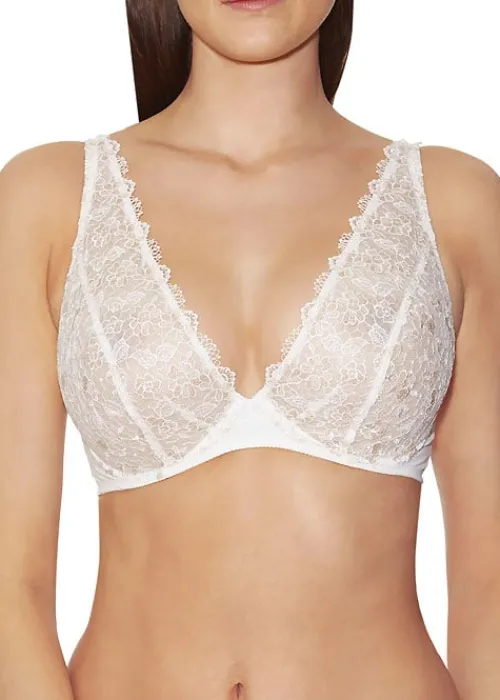 Fashion Aubade Secret De Charme Triangle Plunge Bra Opale