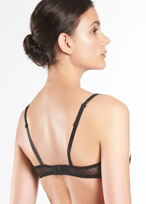 Shop Aubade Wandering Love Contrasting Half Cup Bra Parisienne