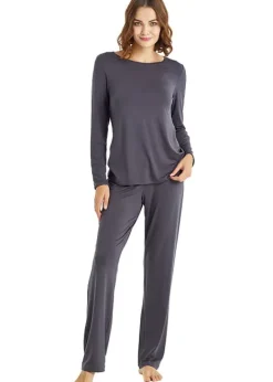 Online Blackspade Charcoal Powder Classic Long Pyjama Set Anthracite