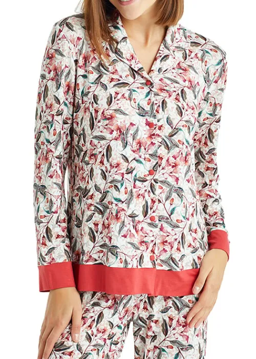 Outlet Blackspade Mineral Red Patterned Long Pyjama Set Mineral Red Print