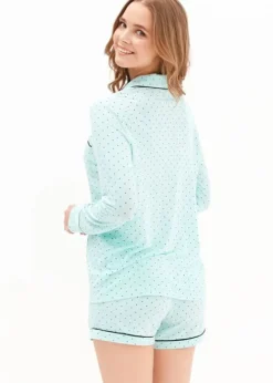 Online Blackspade Point Dot Short Pyjamas Mint Point