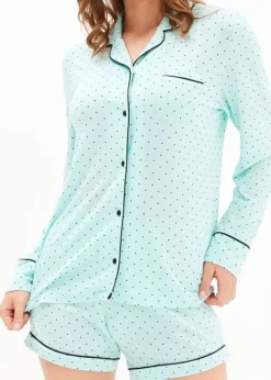 Online Blackspade Point Dot Short Pyjamas Mint Point