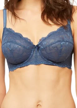 Shop * Blush Harlow Full Coverage Underwired Bra French Blue