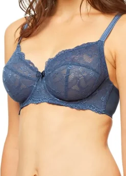 Shop * Blush Harlow Full Coverage Underwired Bra French Blue