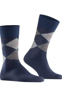 New Burlington Edinburgh Socks Dark Navy