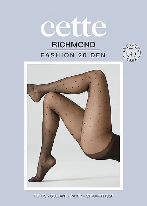 New Cette Richmond Fashion 20 Denier Tights Black