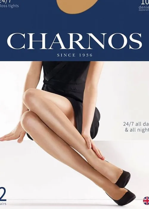 Shop Charnos 24/7 Sheer Gloss Tights 2 Pair Pack