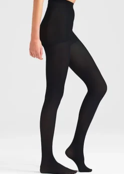 Hot Charnos Biodegradable 80 Denier Shaping Opaque Tights Black
