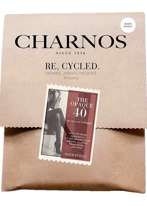 Shop Charnos Re Cycled Opaque 40 Tights Black