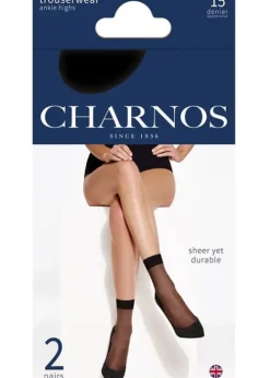 Hot Charnos Sheer Ankle Highs 2 Pair Pack