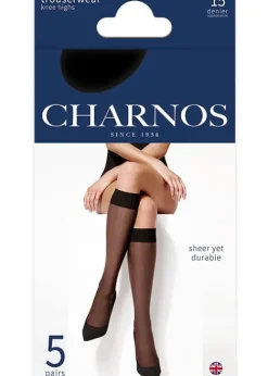 Outlet Charnos Sheer Knee Highs 5 Pair Pack