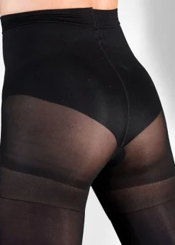 New Couture Shapers 50 Tum Bum And Thigh Opaque Tights Black