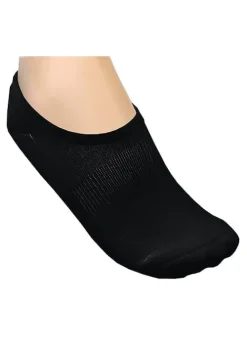 Online Couture Terry Comfort Band Footlets 2 Pair Pack Black