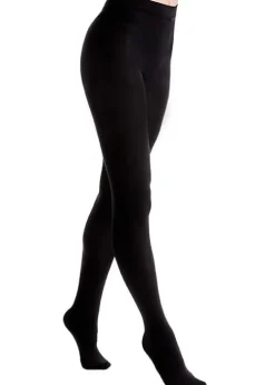 New Couture Velvet Feel 300 Fleece Lined Tights Black