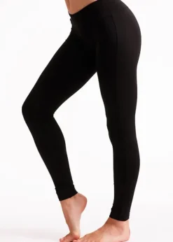 Outlet Couture Velvet Feel 300 Fleece Lined Footless Tights Black