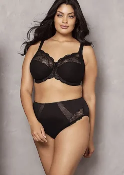 Sale Elomi Meredith Underwired Banded Bra Black
