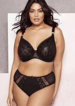 Hot Elomi Roxanne Plunge Bra Black