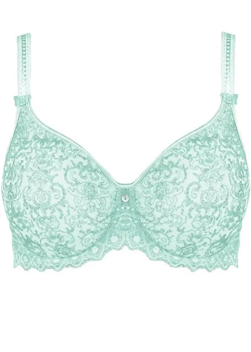 Best Empreinte Cassiopee Lace Underwired Bra Blue Tendre