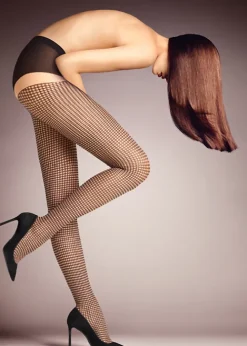 Outlet Falke Houndstooth Tights Houndstooth Powder