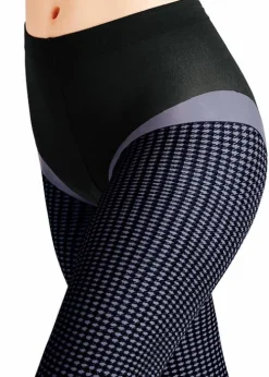 Outlet Falke Houndstooth Tights Houndstooth Powder