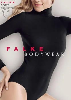 New Falke Rich Cotton Body Black