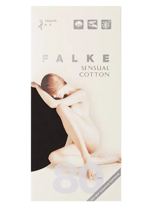 Sale Falke Sensual Cotton 80 Denier Tights Cigar
