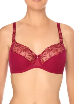 Clearance Felina Belle Jolie Underwired Bra Red Berry