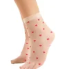 Cheap Fiore Crush Patterned Heart Ankle High Nude
