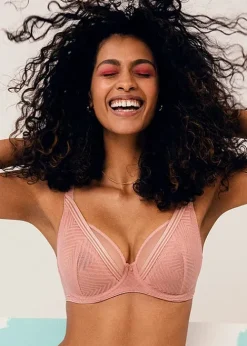 New Freya Tailored Underwired High Apex Bra Ash Rose