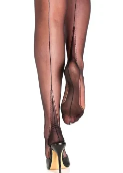 Hot Gio Fully Fashioned Harmony Point Heel Vintage Stockings