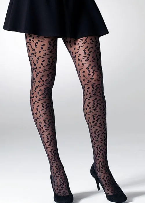 Cheap Gipsy Leopard Mesh Tights