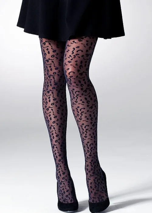 Cheap Gipsy Leopard Mesh Tights