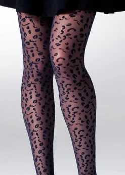 Cheap Gipsy Leopard Mesh Tights