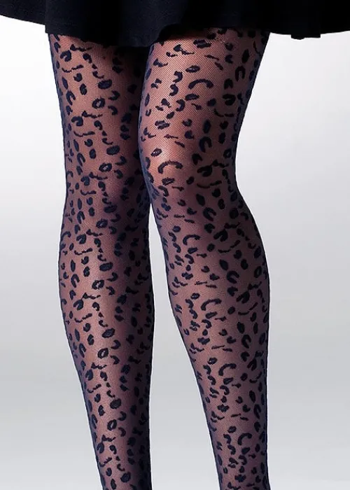 Cheap Gipsy Leopard Mesh Tights