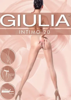Clearance Giulia Intimo Crotchless 20 Tights